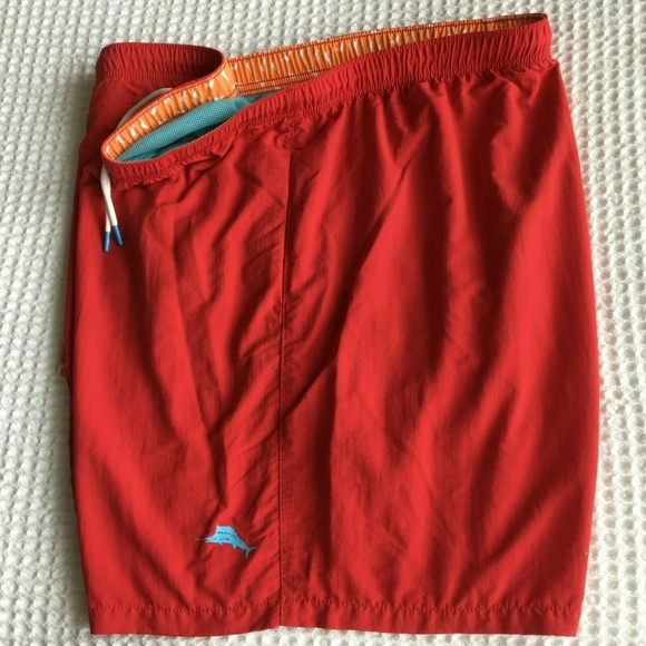 Tommy Bahama Naples Coast (Ribbon Red) Swim Trunks - Picture 5 of 6